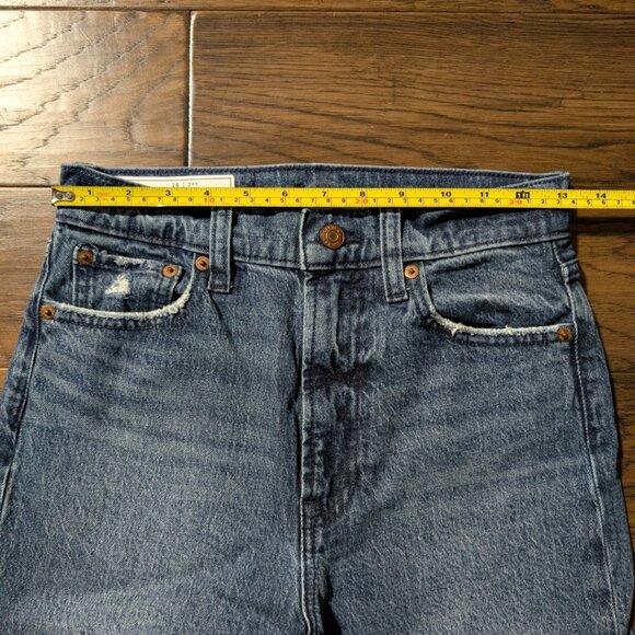 Gap Cheeky Straight Sky High ankle length blue denim jeans size 26, 2 regular - Picture 8 of 16